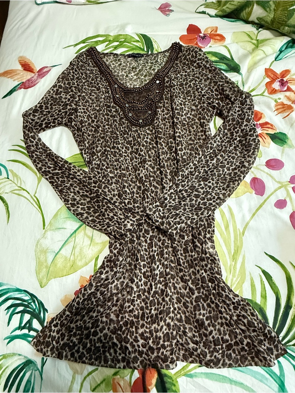 Bathing suit Cover up from Morocco. Brown and beige tones